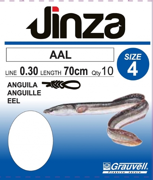 Grauvell Jinza Vorfachhaken Aal